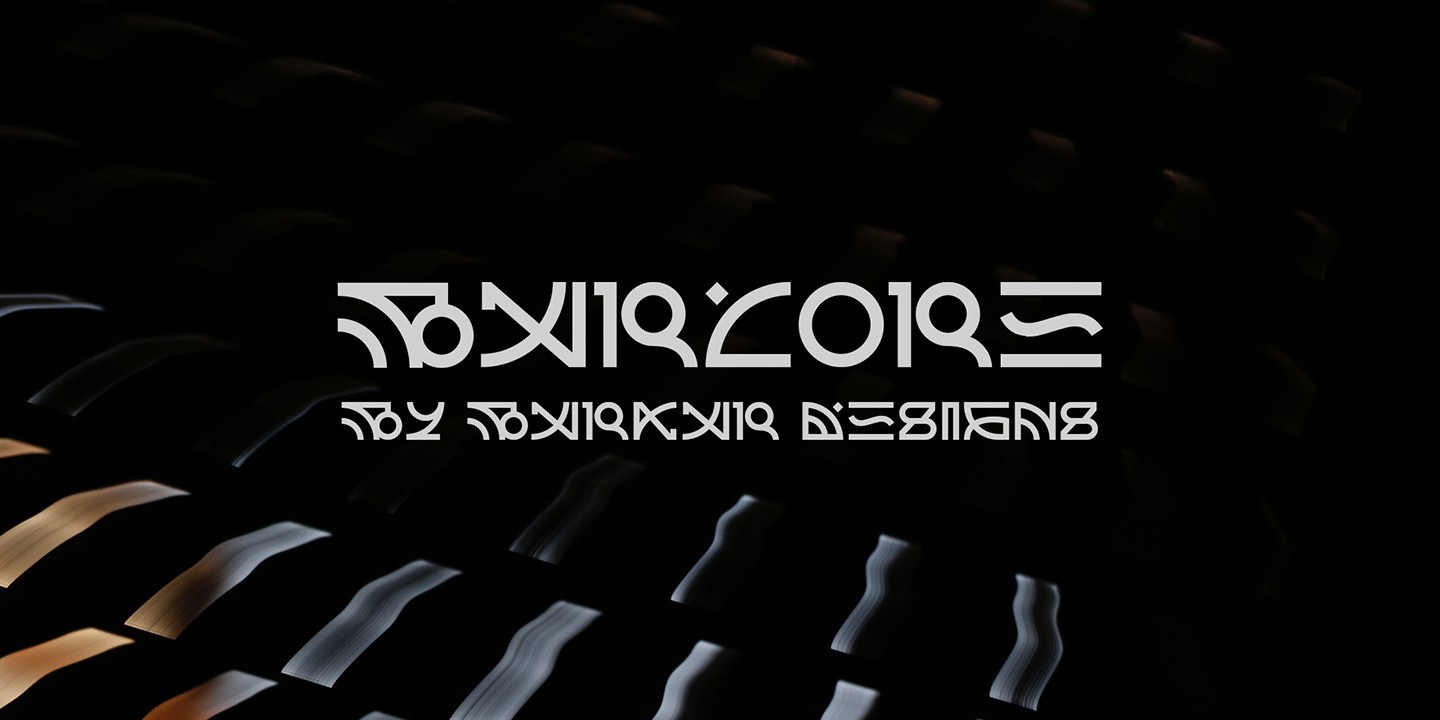 Пример шрифта Barcore Regular