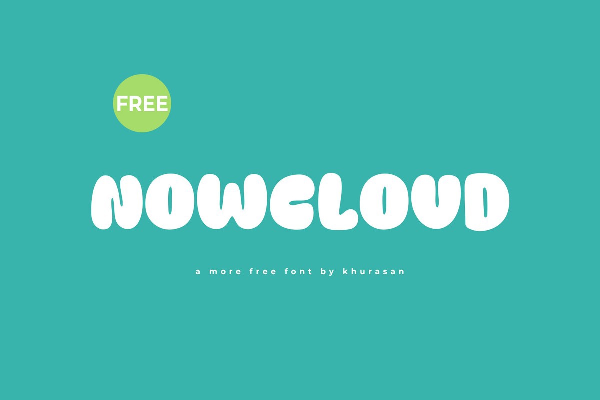 Пример шрифта Nowcloud Regular
