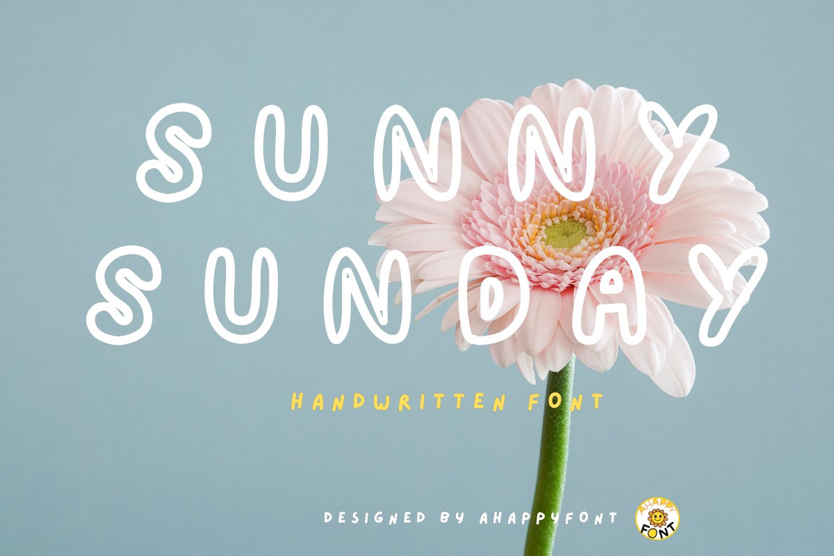 Пример шрифта Sunny Sunday Regular