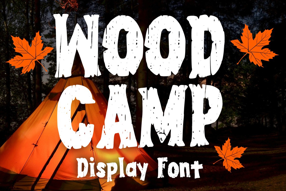 Пример шрифта Wood Camp Regular