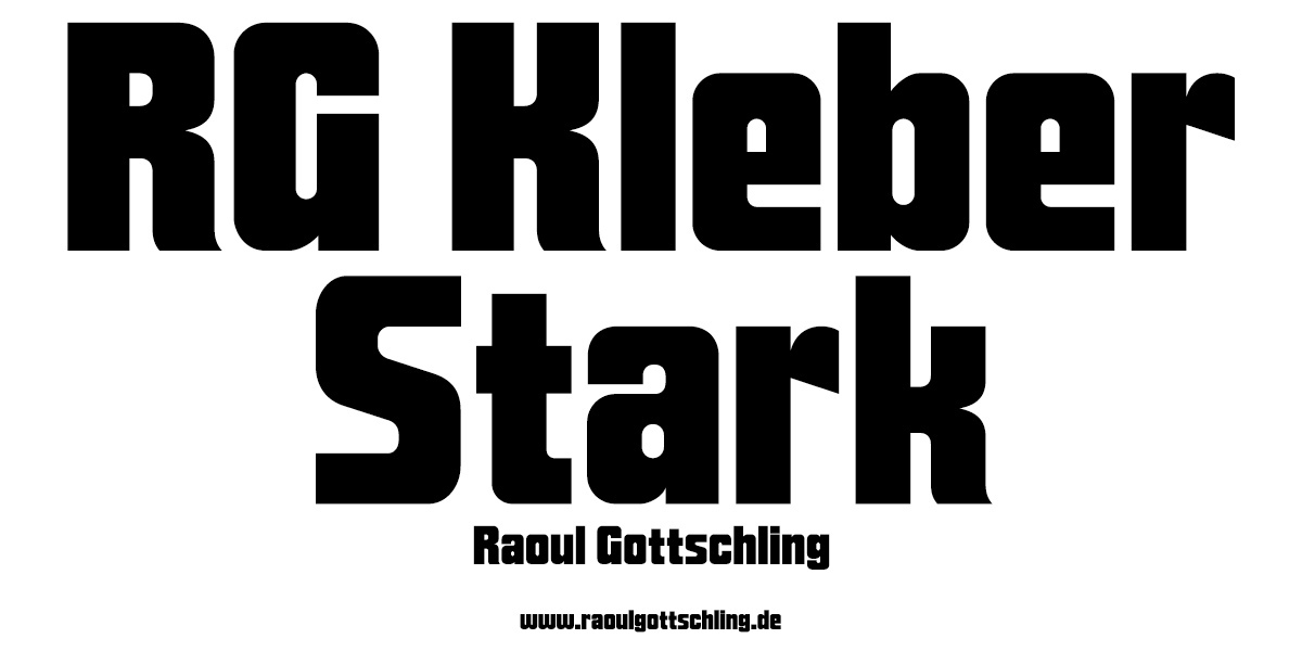 Пример шрифта RG Kleber Regular