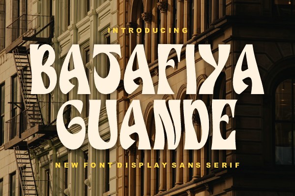 Пример шрифта Batafiya Guande Regular