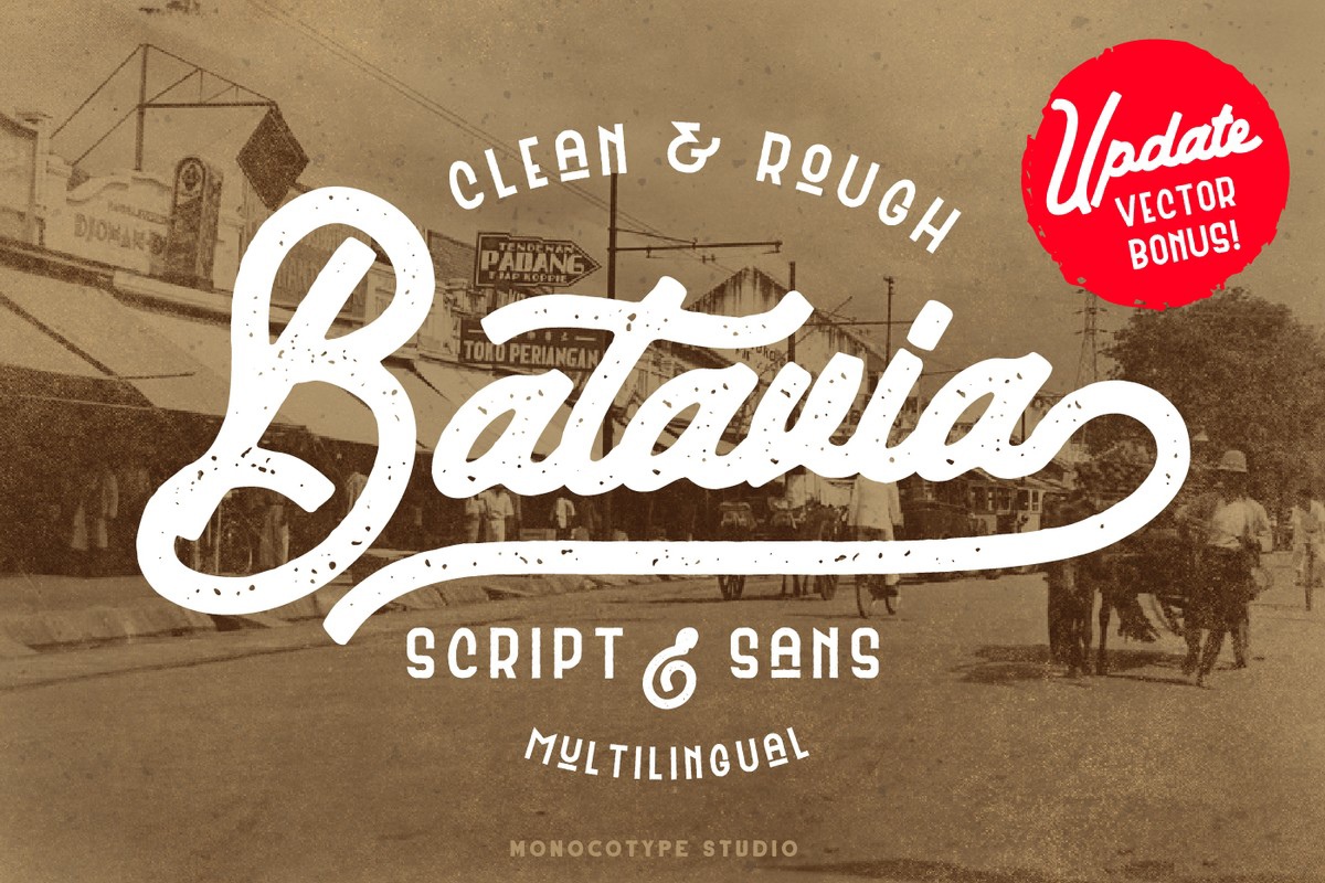 Пример шрифта Batavia Duo Script Rough