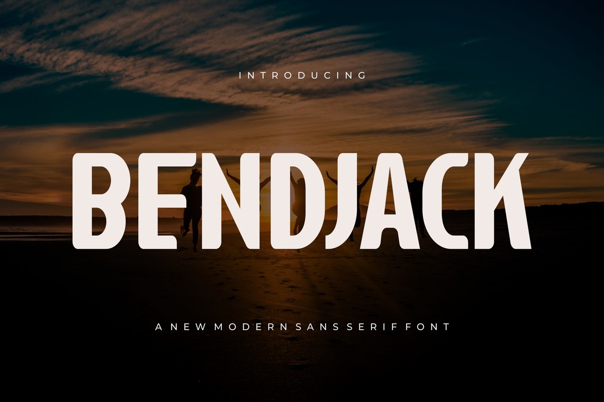 Пример шрифта Bendjack Regular