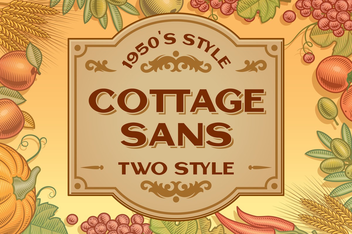 Пример шрифта Cottage Sans Rounded