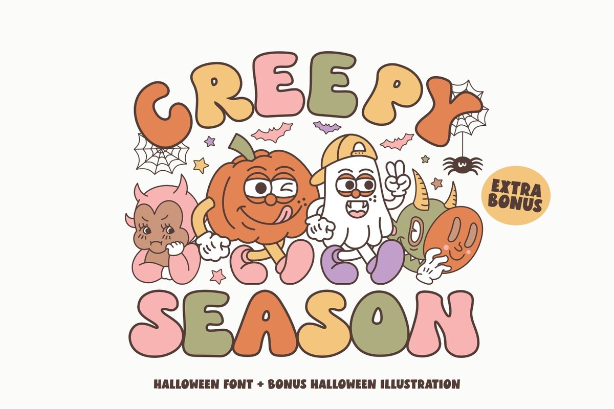 Пример шрифта Creepy Season Regular