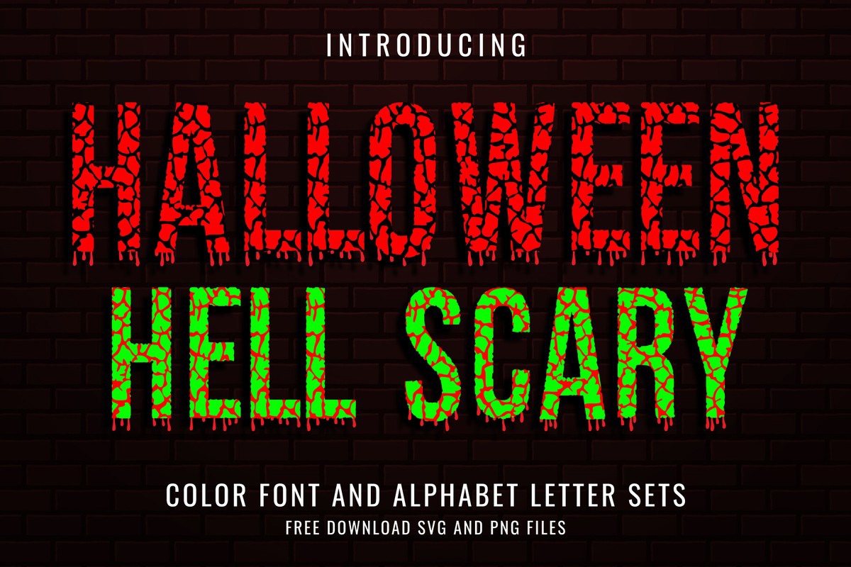 Пример шрифта Halloween Hell Scary 2