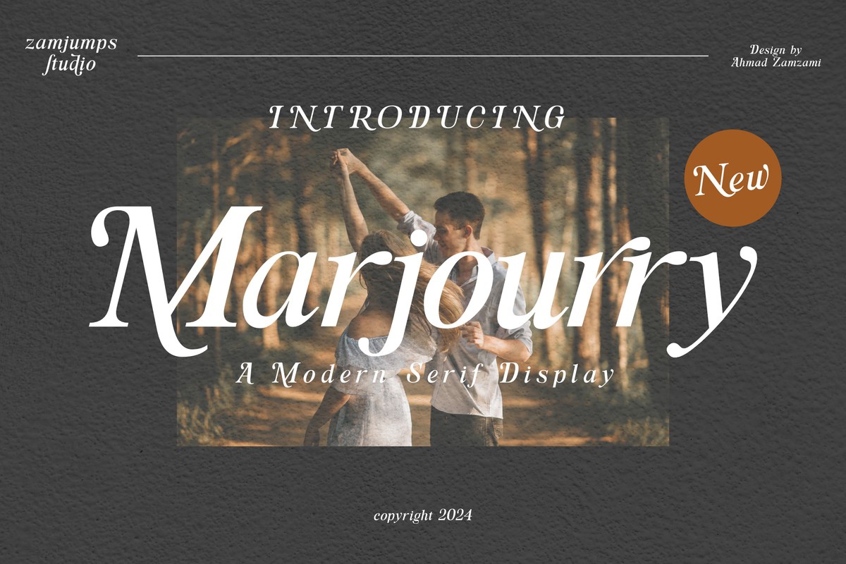 Пример шрифта Marjourry Regular