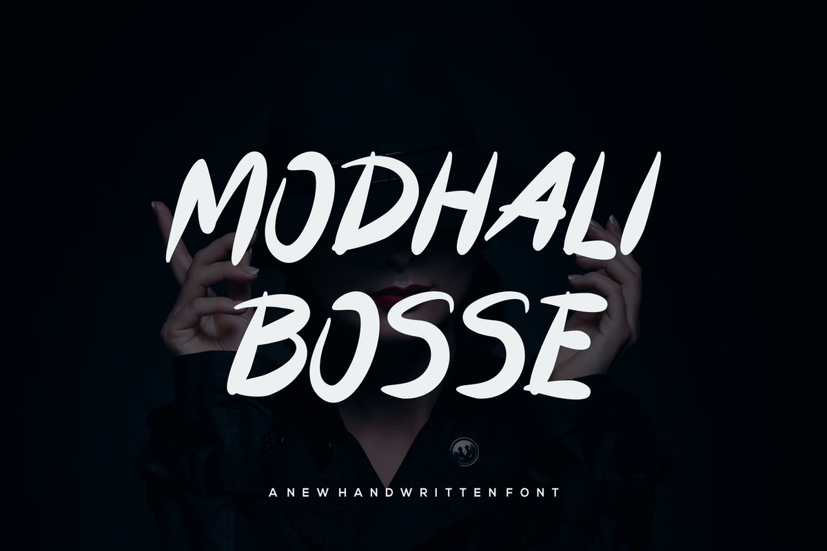 Пример шрифта Modhali Bosse Regular