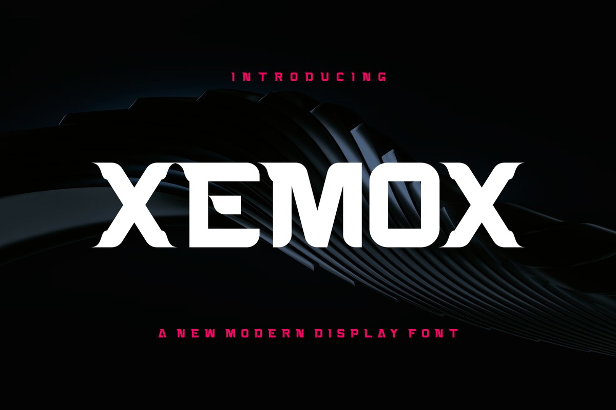 Пример шрифта Xemox Regular