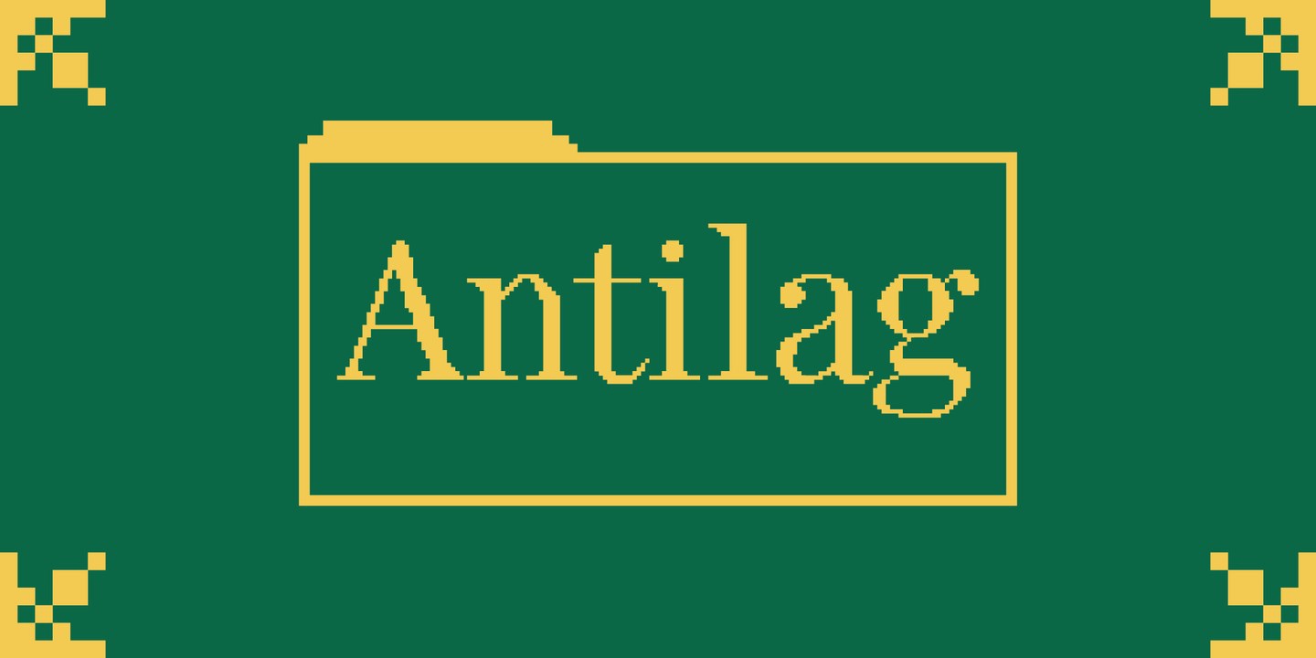 Пример шрифта Antilag Regular