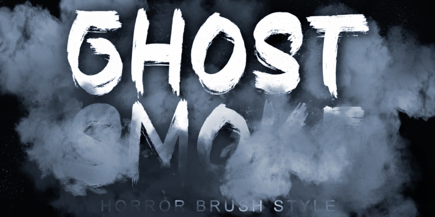 Пример шрифта Ghost Smoke Regular