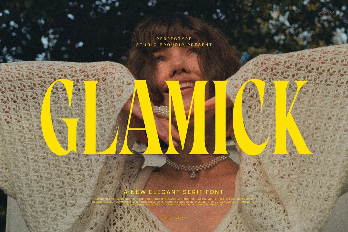 Пример шрифта Glamick Regular