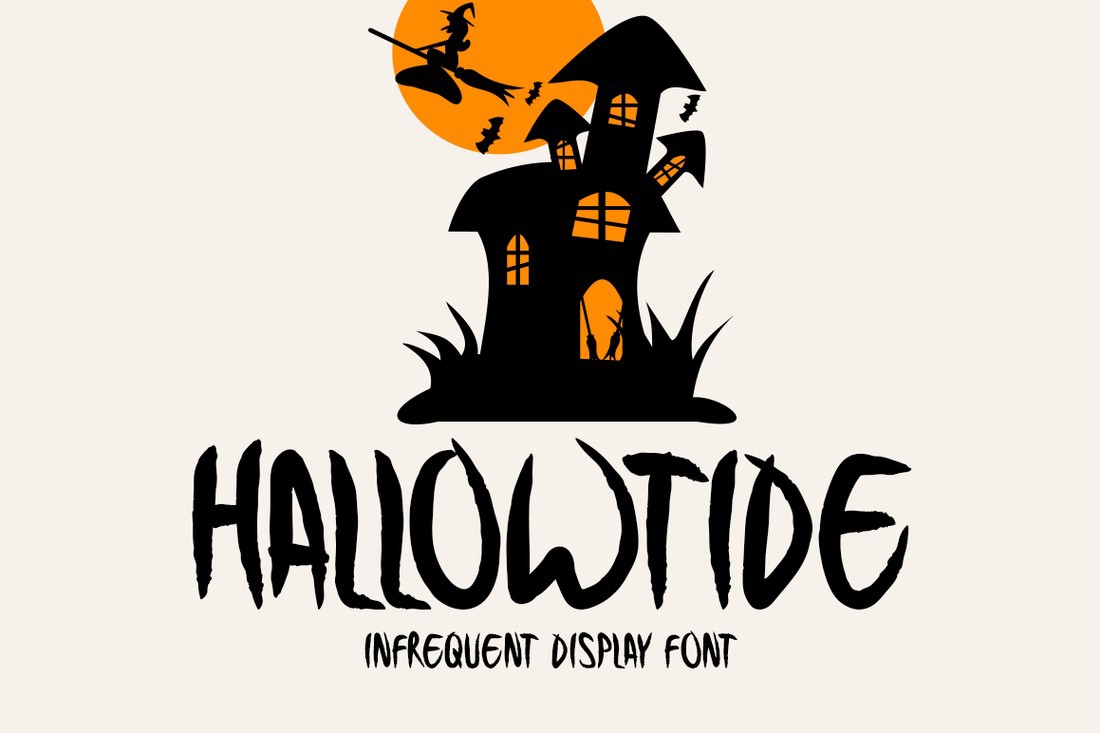Пример шрифта Hallowtide Regular