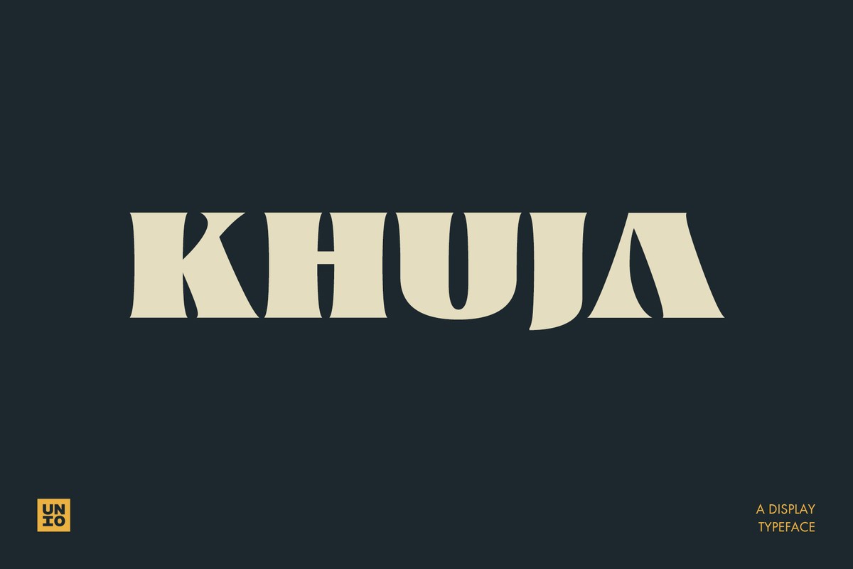 Пример шрифта Khuja Regular