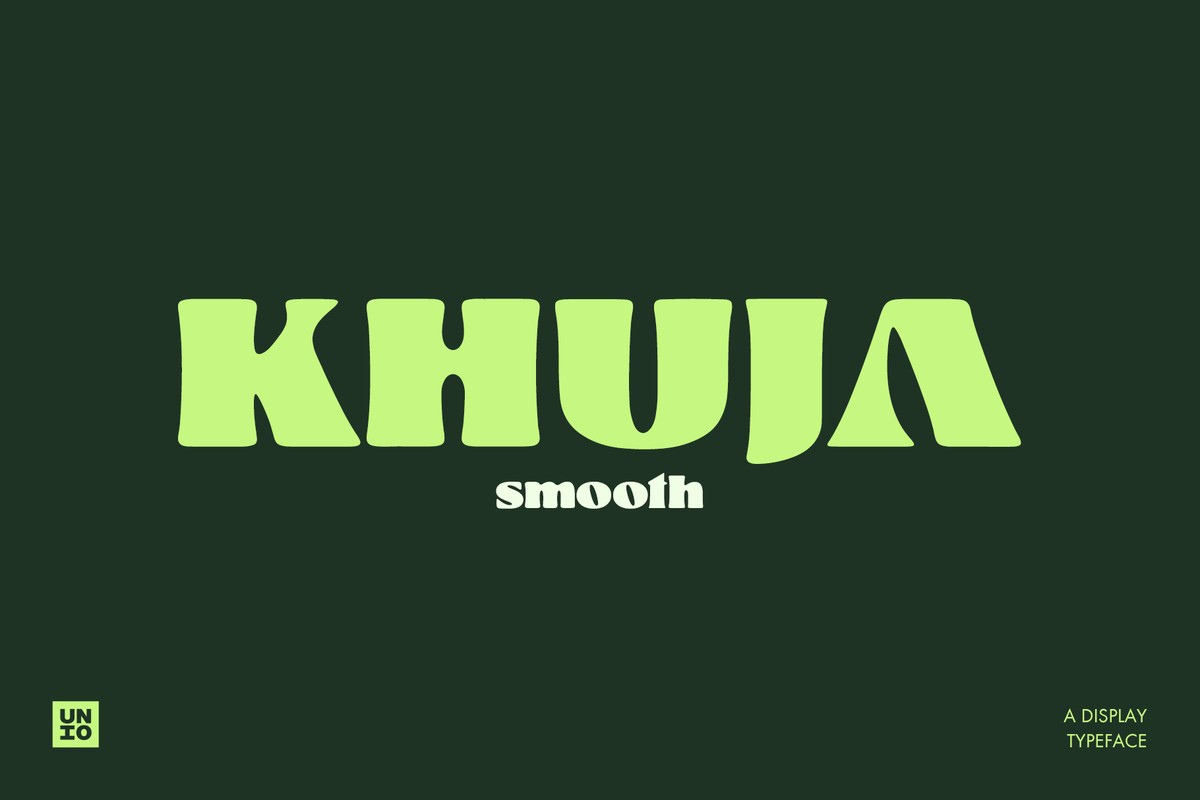 Пример шрифта Khuja Smooth Regular