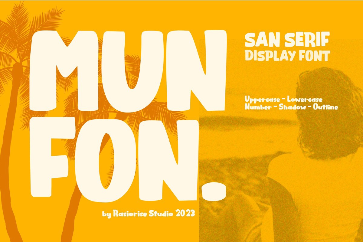 Пример шрифта Munfon Reguler Regular