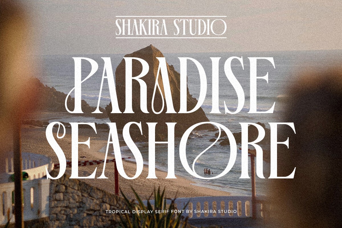 Пример шрифта Paradise Seashore Regular
