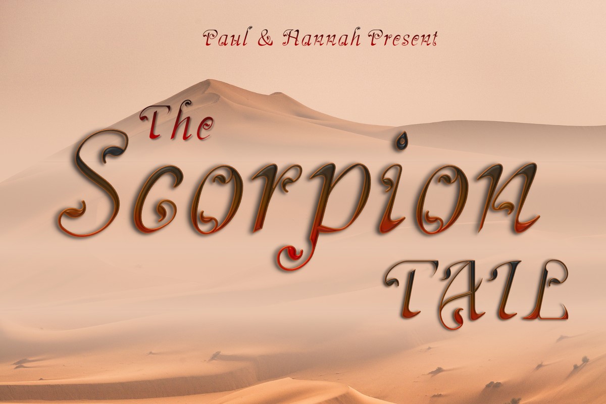 Пример шрифта Scorpion Tail Regular