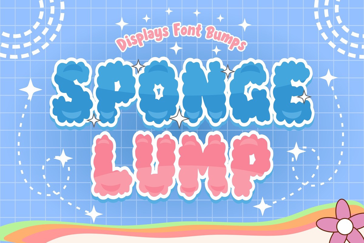 Пример шрифта Sponge Lump Regular