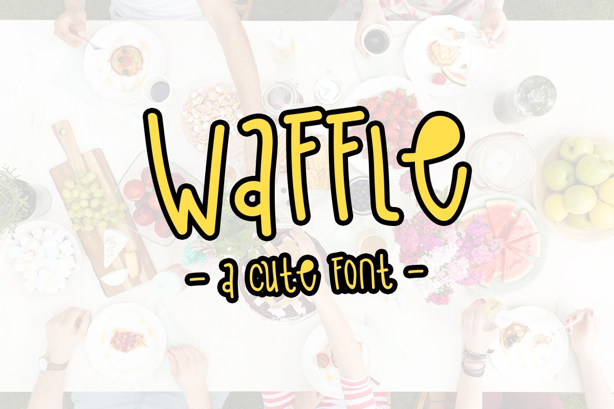 Пример шрифта Waffle Regular