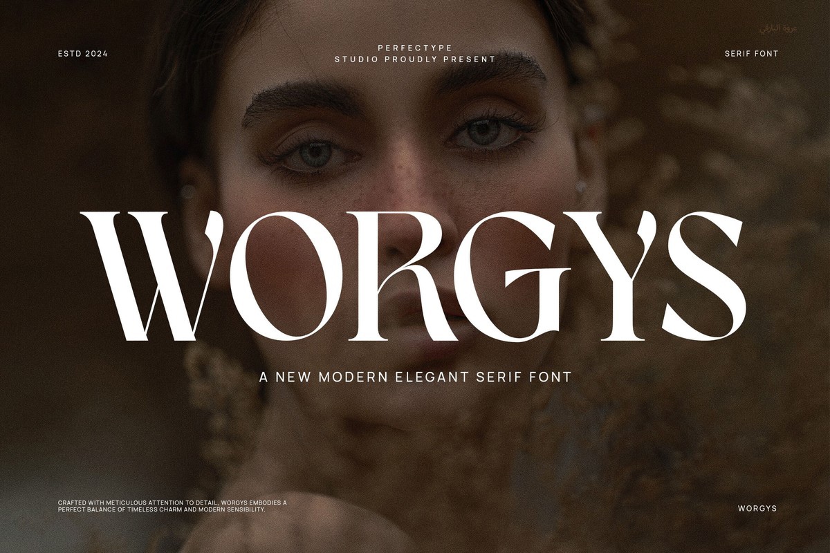 Пример шрифта Worgys Regular