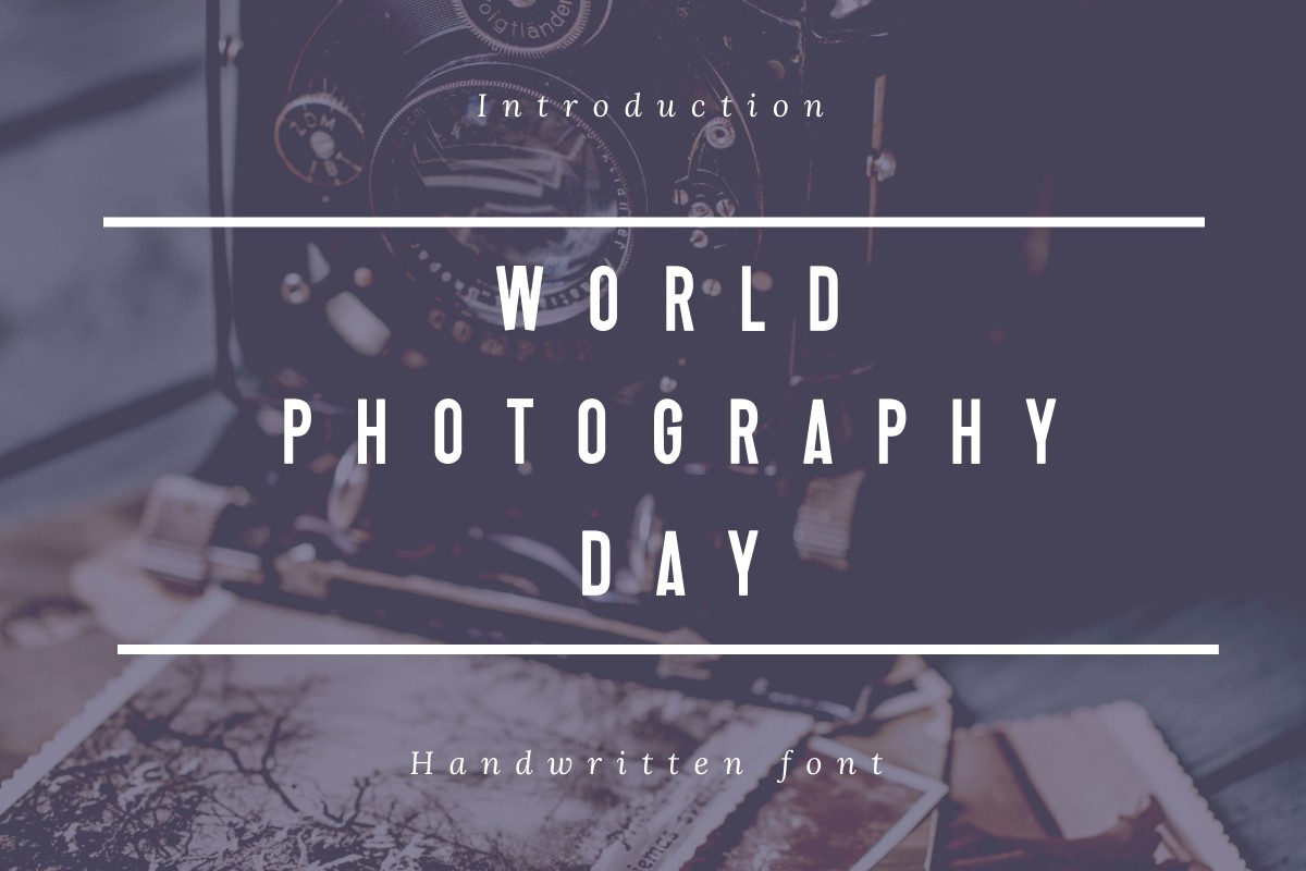 Пример шрифта World Photography Day Regular