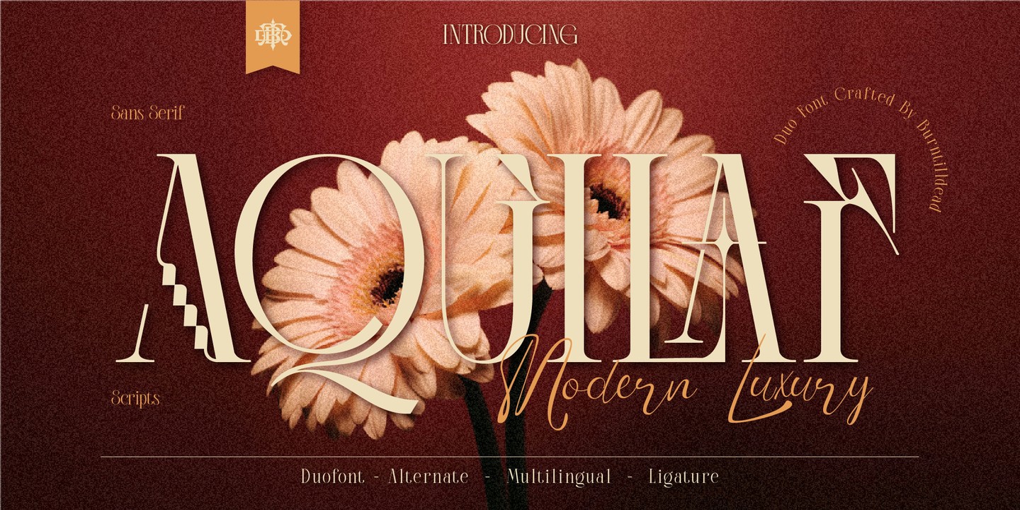 Пример шрифта Aquilaf Regular