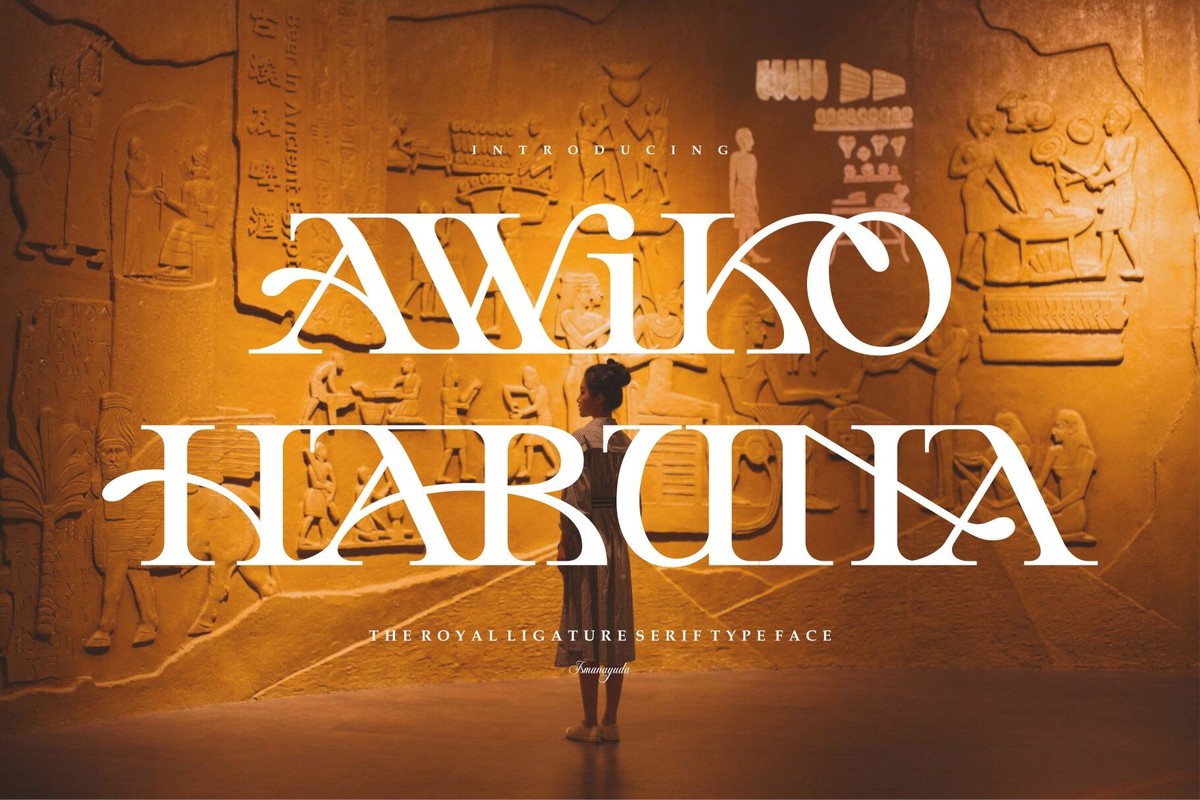 Пример шрифта Awiko Haruna Regular