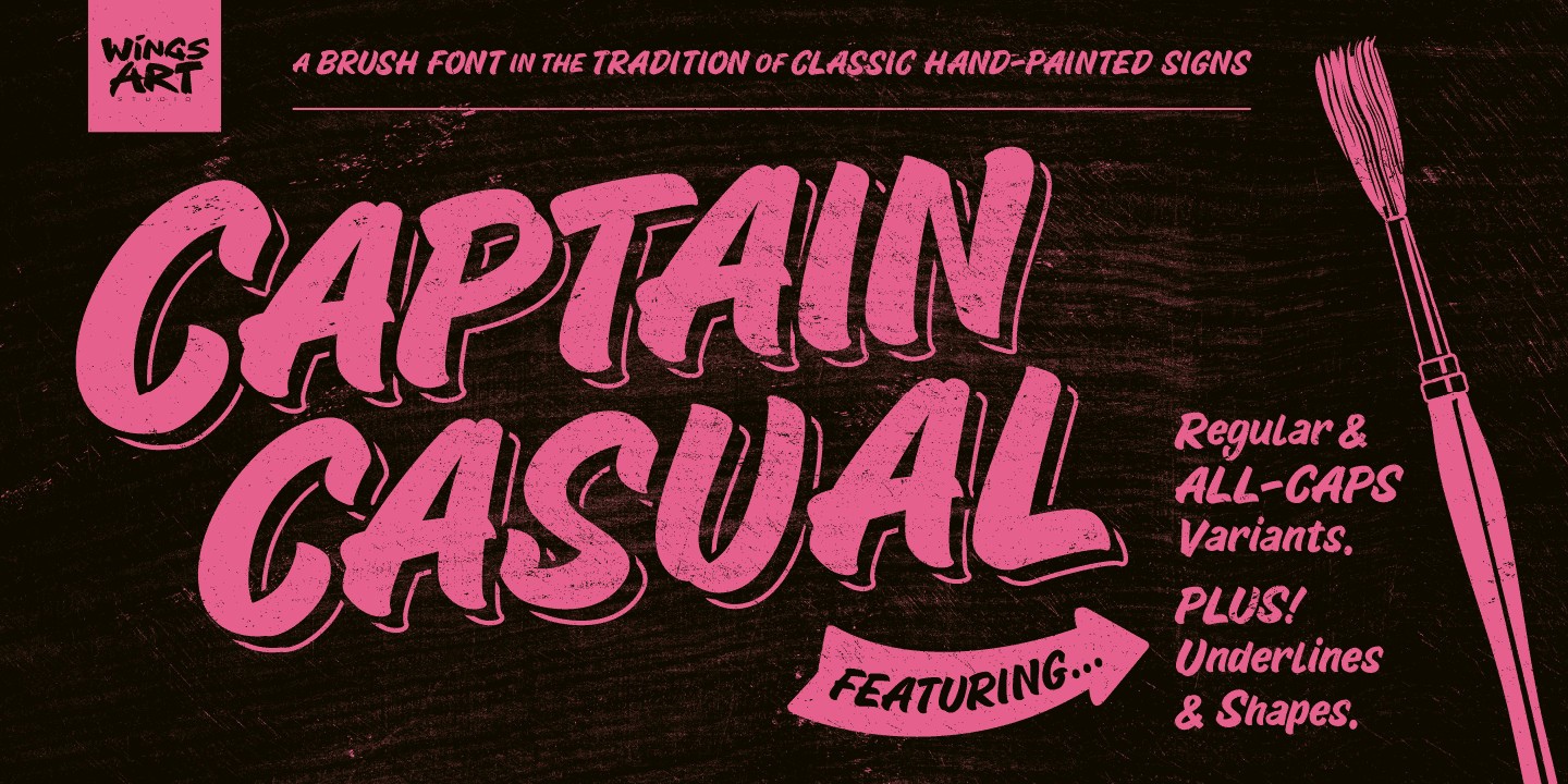 Пример шрифта Captain Casual Regular