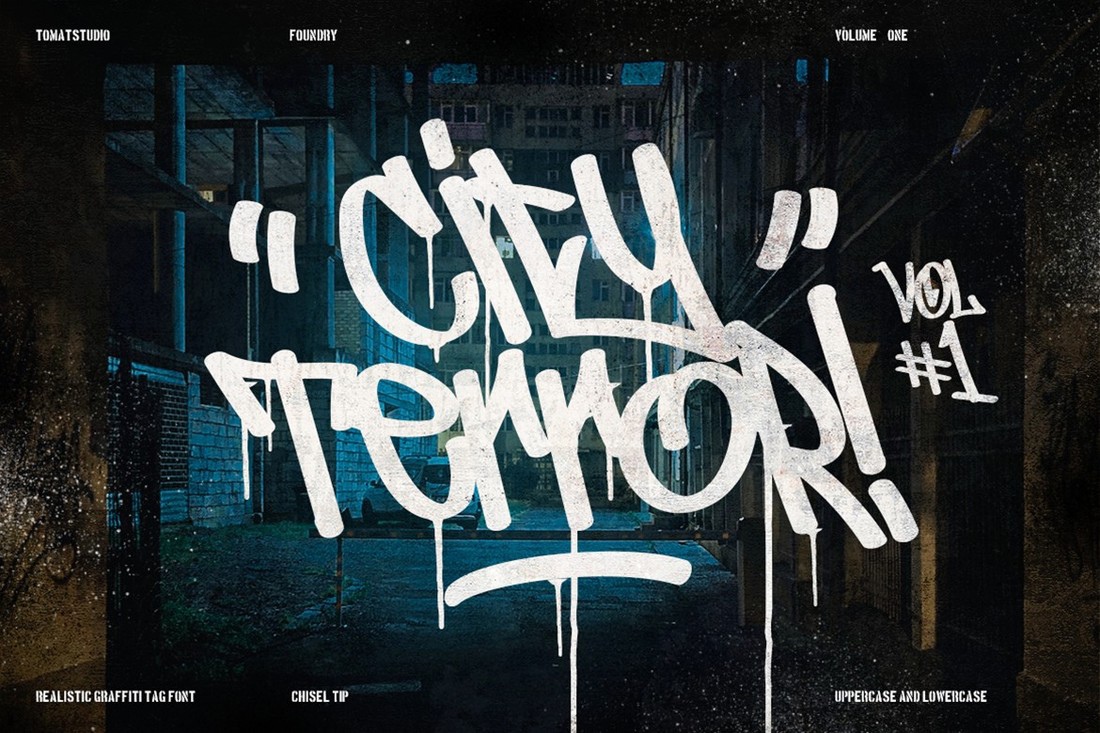 Пример шрифта City Terror Vol 1 Regular