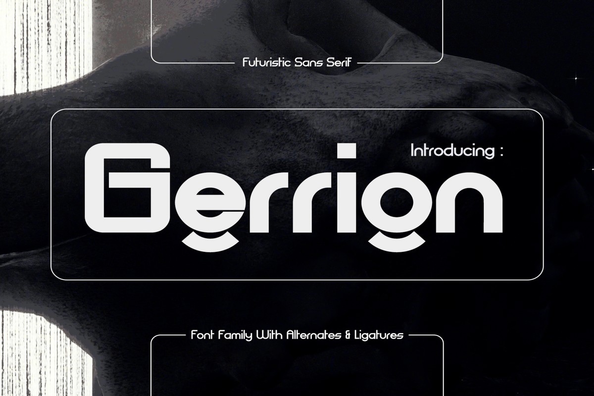 Пример шрифта CF Gerrion Bold Italic