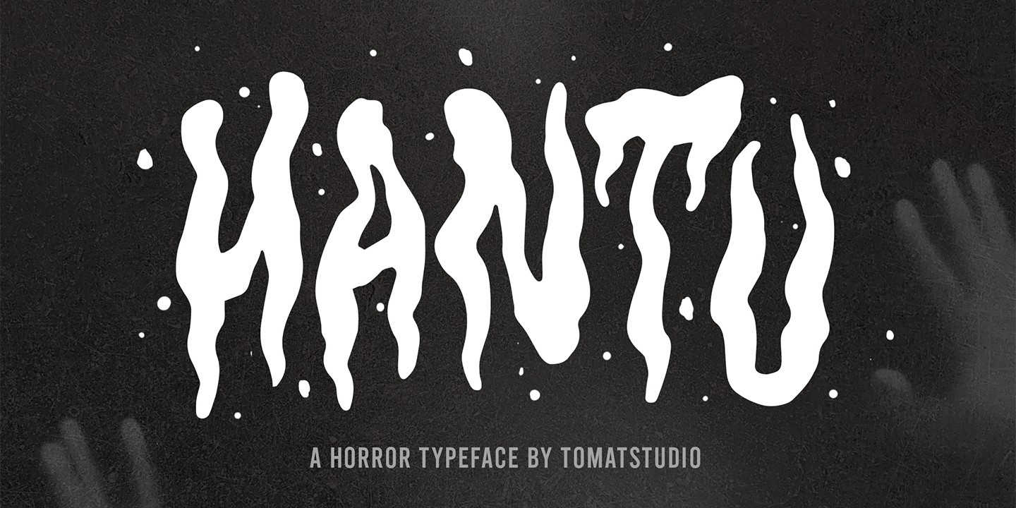 Пример шрифта Hantu Regular