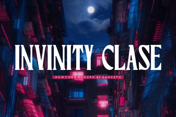 Пример шрифта Invinity Clase Regular