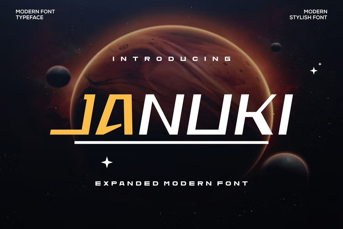 Пример шрифта Januki Regular