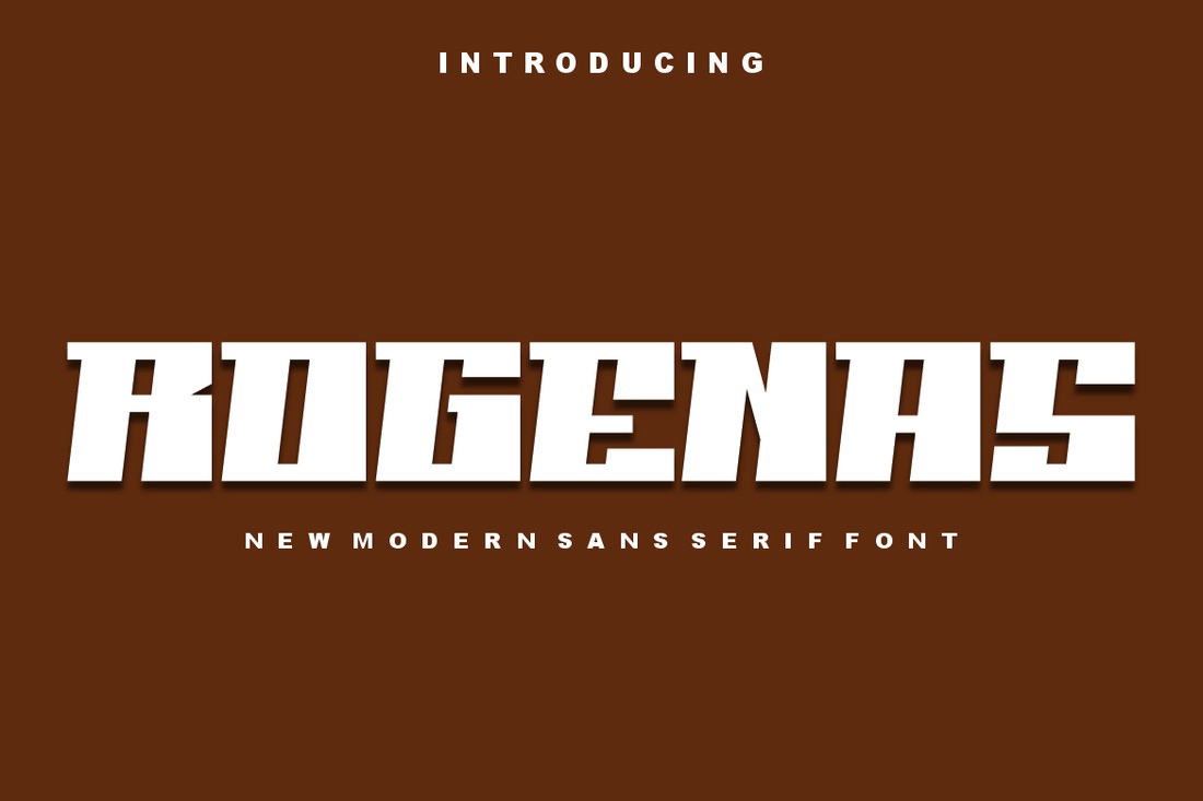 Пример шрифта Rogenas Regular