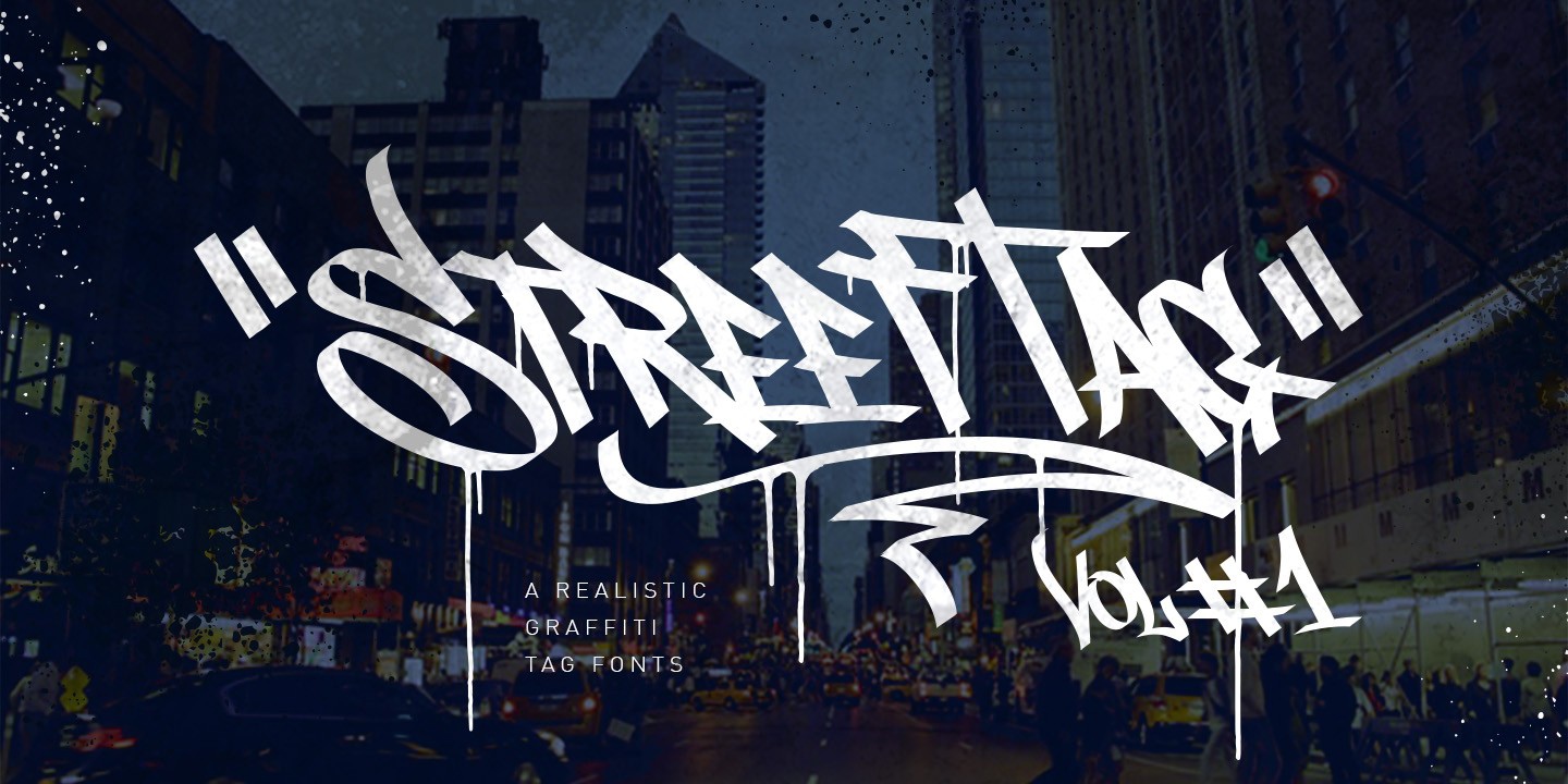 Пример шрифта Street Tag Vol 1 Regular
