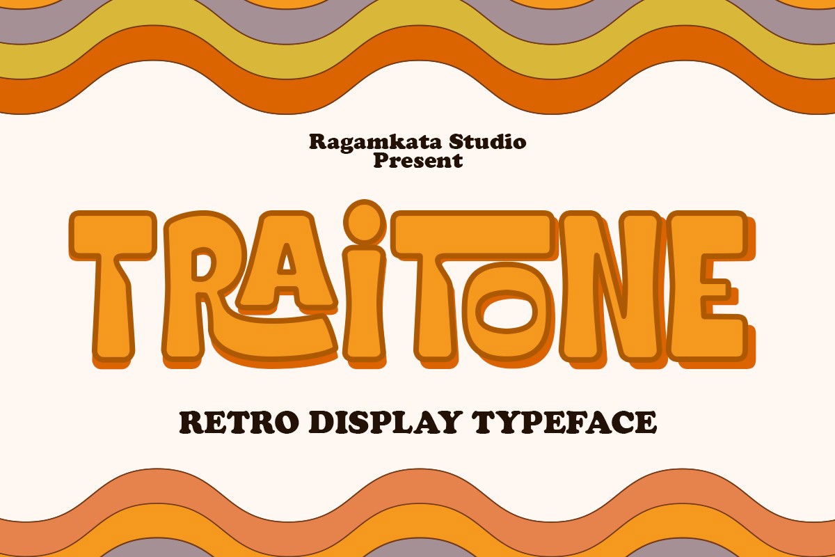 Пример шрифта Traitone Regular