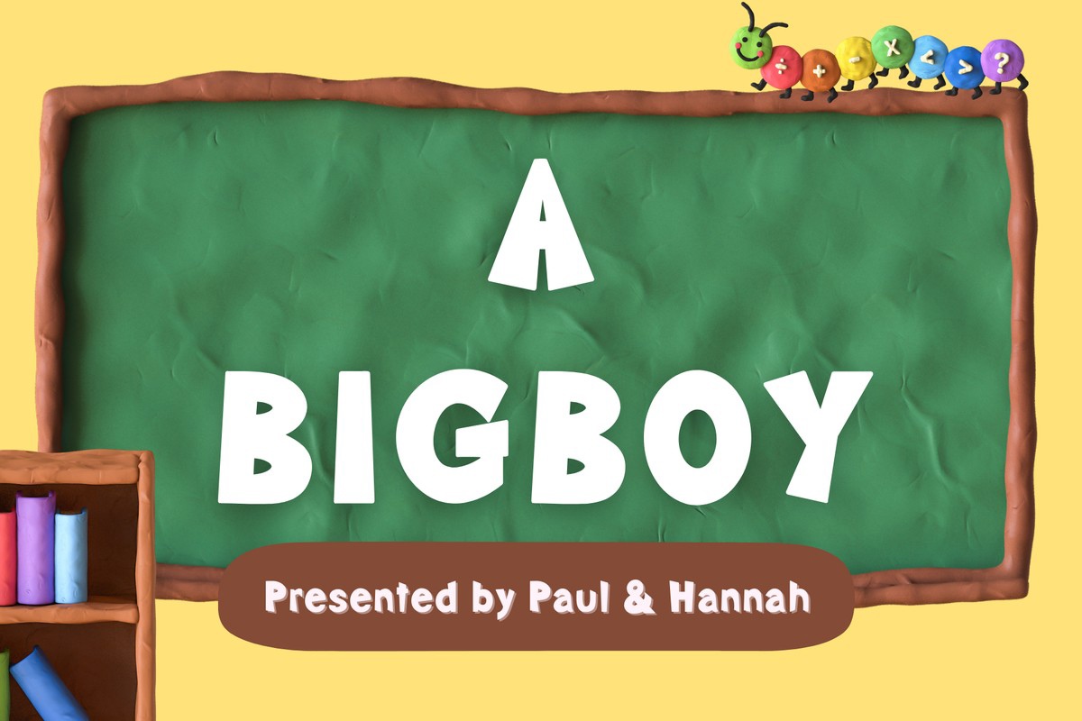 Пример шрифта A Bigboy Regular