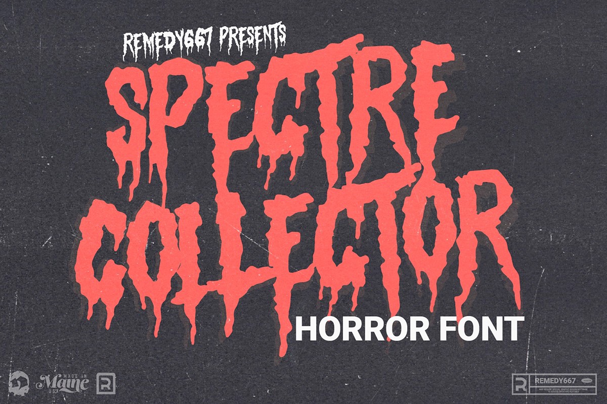 Пример шрифта Spectre Collector Regular