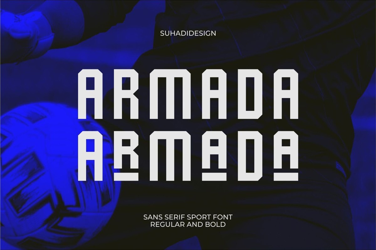 Пример шрифта Armada Bold