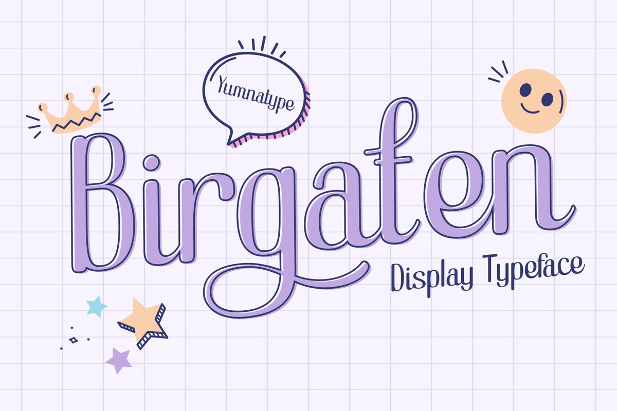 Пример шрифта Birgaten Regular