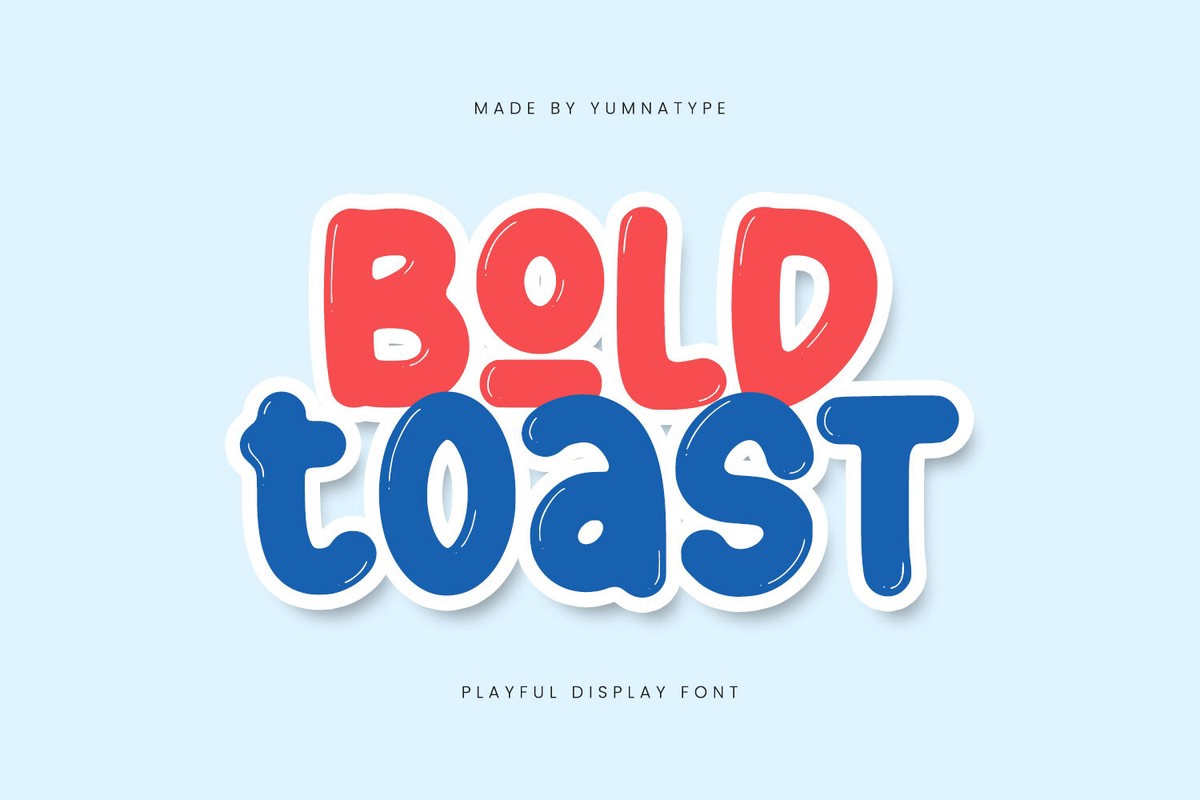 Пример шрифта Bold Toast Regular