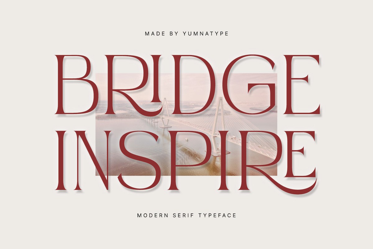 Пример шрифта Bridge Inspire Regular