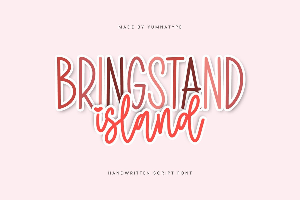 Пример шрифта Bringstand Island Regular