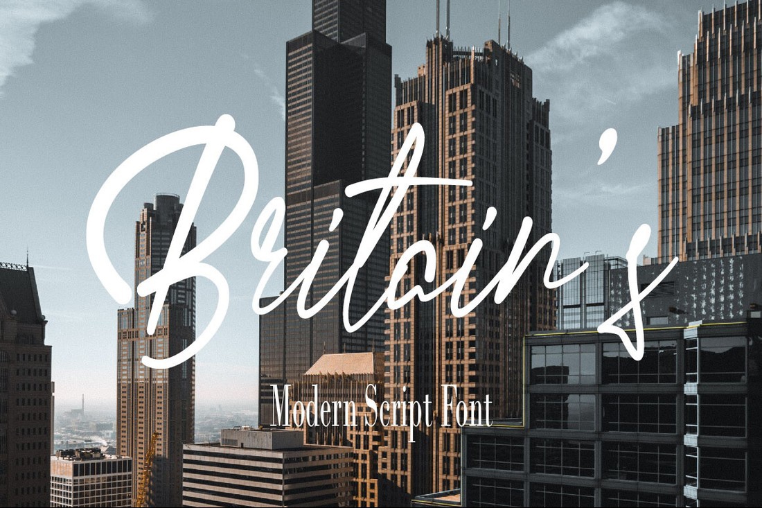 Пример шрифта Britain's Regular