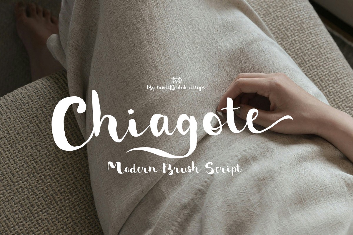 Пример шрифта Chiagote Regular