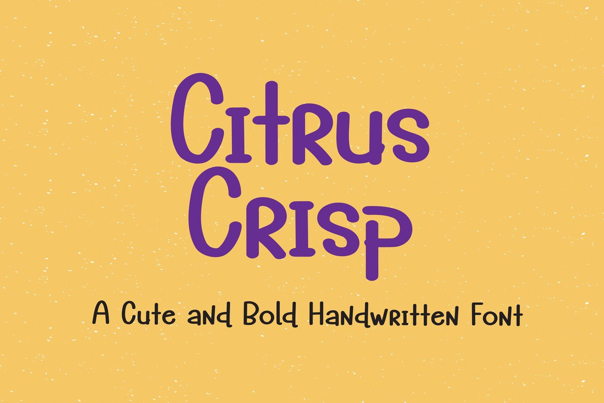 Пример шрифта Citrus Crisp Regular