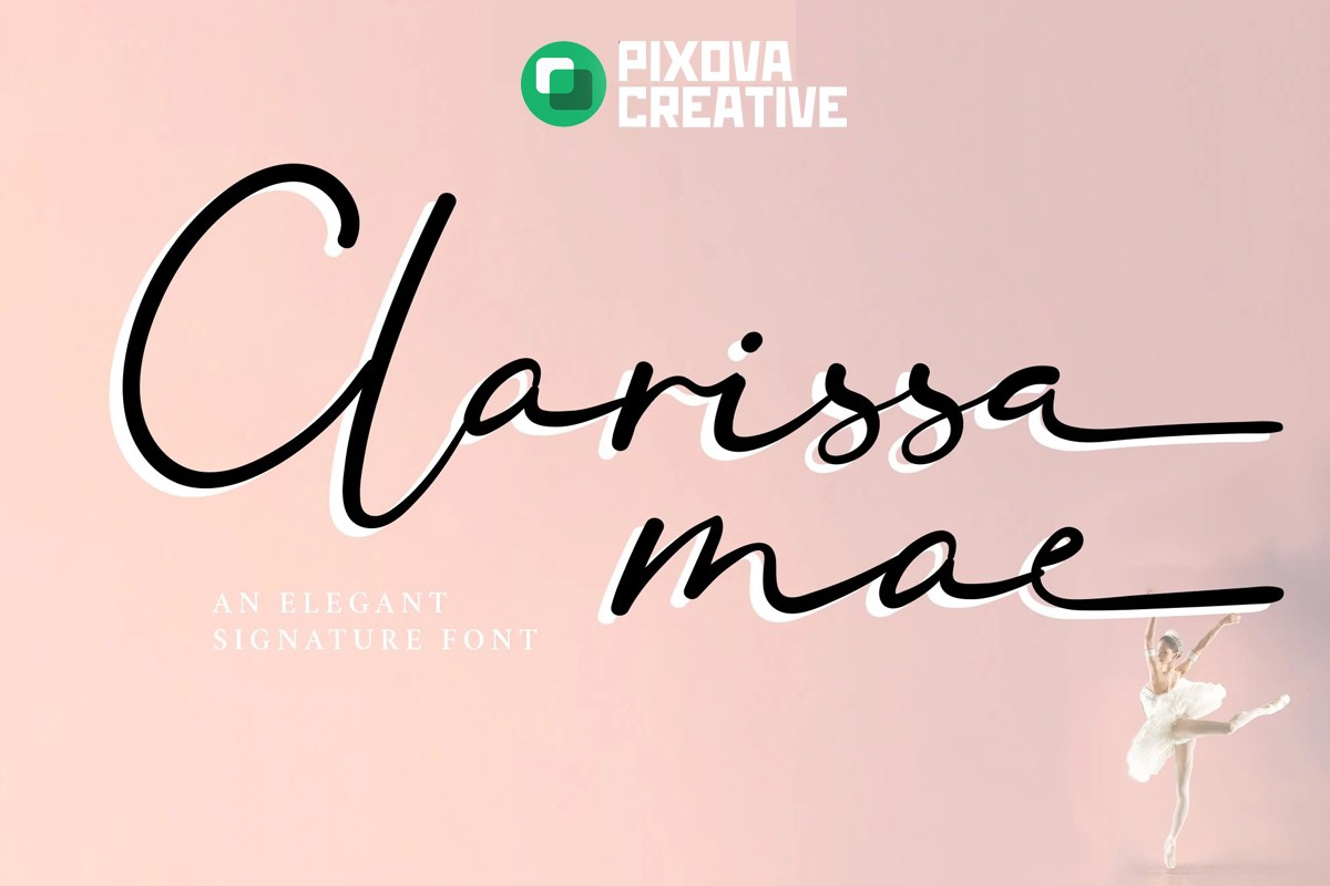 Пример шрифта Clarissa Mae Regular