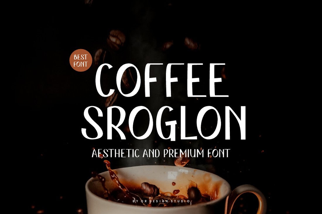 Пример шрифта Coffee Sroglon Regular